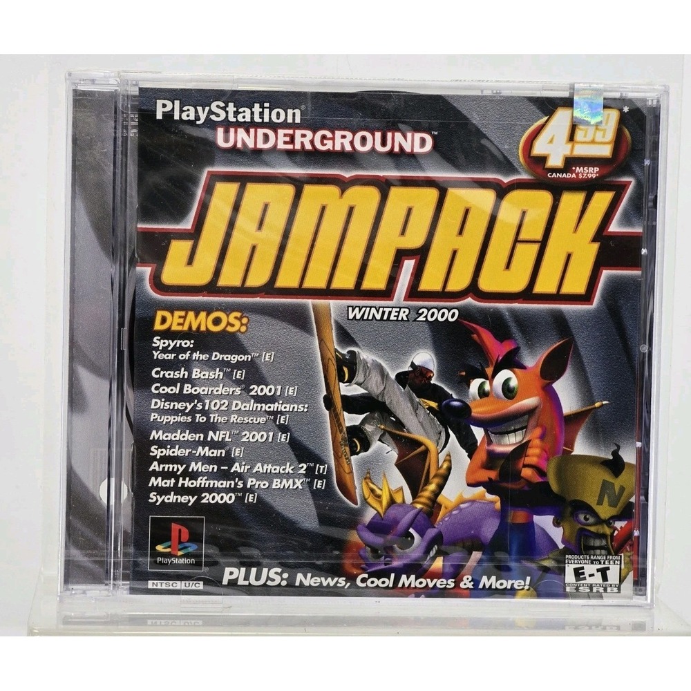 Sony PlayStation 1 Underground Jampack Winter 2000 Demo Disc PS1 New Sealed